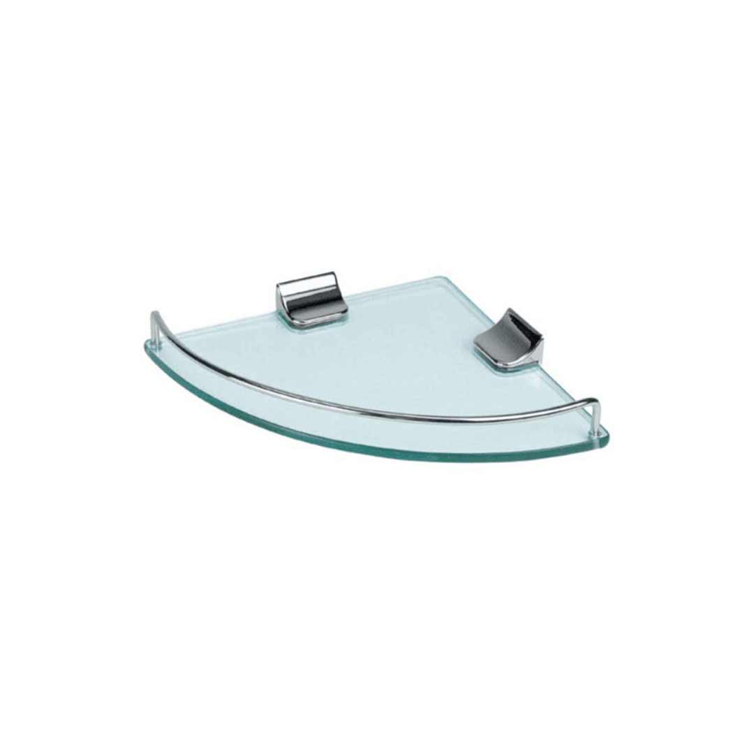 ECT Global Shower Shelf Metal Corner Glass Bathroom Soap Holder TP9001