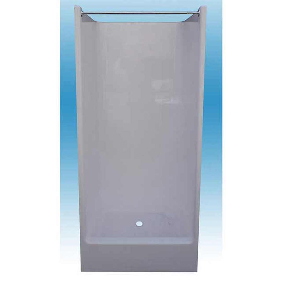 Swan Street Bathroom Recess Shower Enclosure & Soap Holder Fibreglass Cubicle 90cm Wide