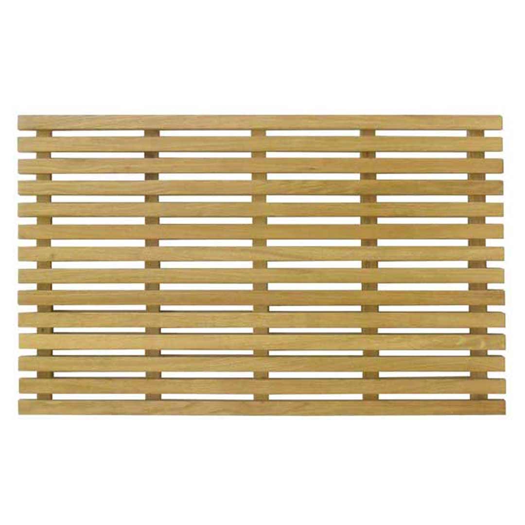 Bath Mat Wooden Duck Board Bathroom Shower Timber Non Slip 65cm x 40cm