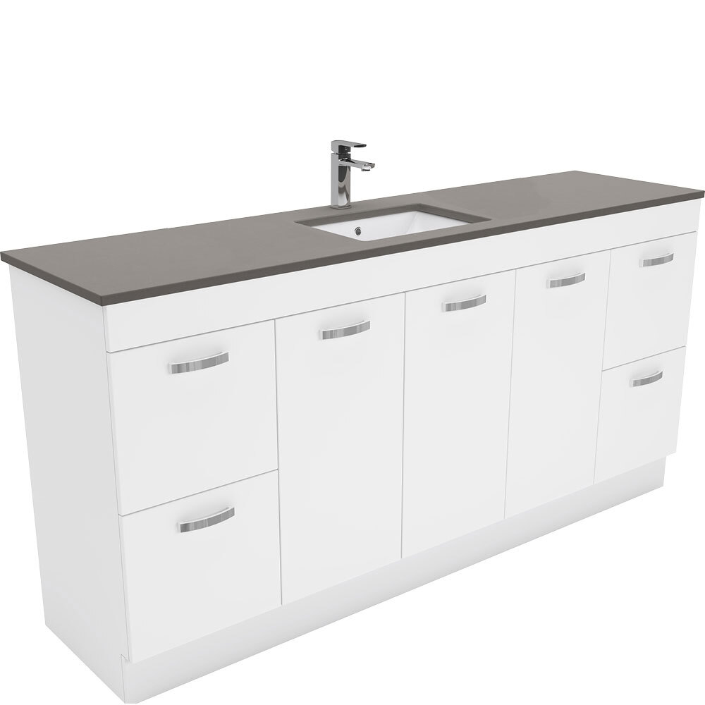 Fienza Sarah Dove Grey Undermount Single Bowl UniCab 1800 Vanity on