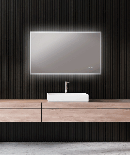 Remer Kara DB LED Bathroom Mirror with Demister 1200mm x 750mm K12075DB