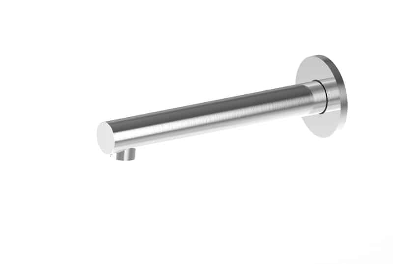 ECT Global Fixed Bath Spout 200mm Brushed Nickel Niko WT 231BN