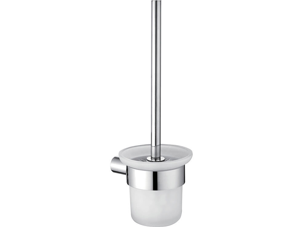 Fienza Empire Toilet Brush and Glass Holder Chrome 888010