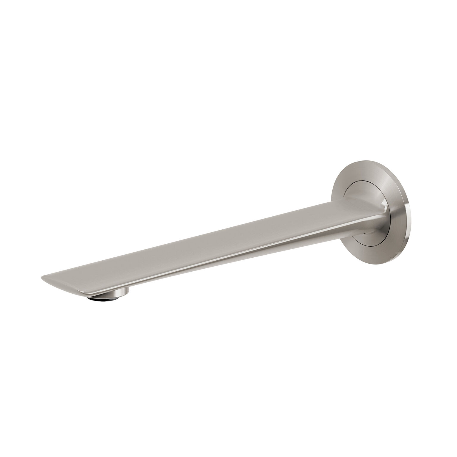 Phoenix Kusabi Wall Basin Bath Outlet 200mm Brushed Nickel 138-7610-40-1