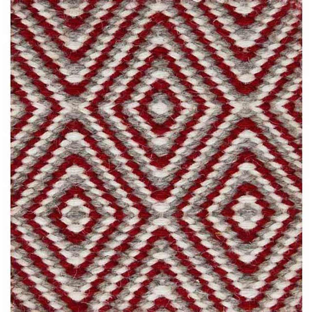 Bayliss Rugs Herman Diamond Red Wool Floor Area Rug 300cm x 400cm