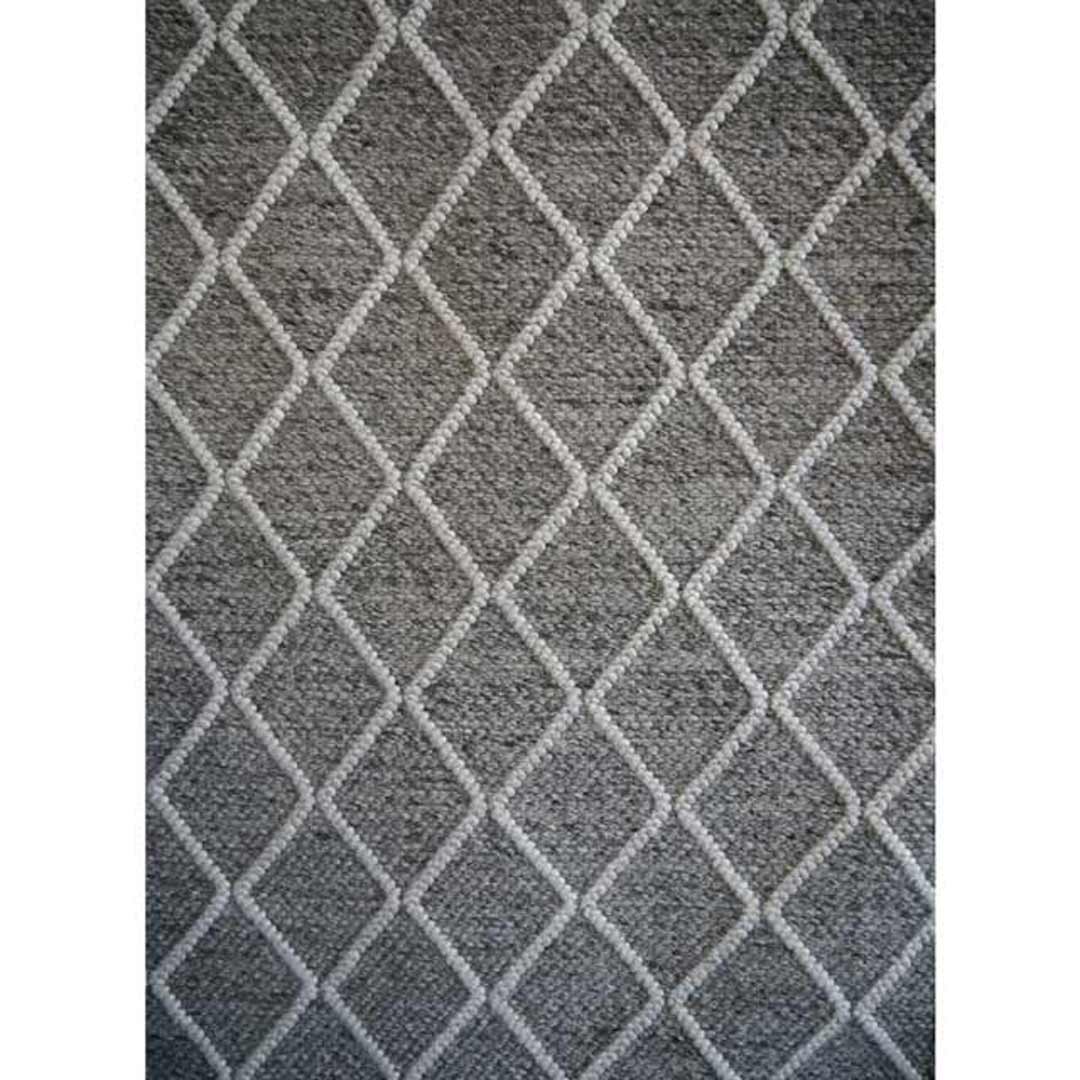 Bayliss Rugs Ivy Fog Graphite Hand Woven Wool Floor Area Rug 160cm x 230cm