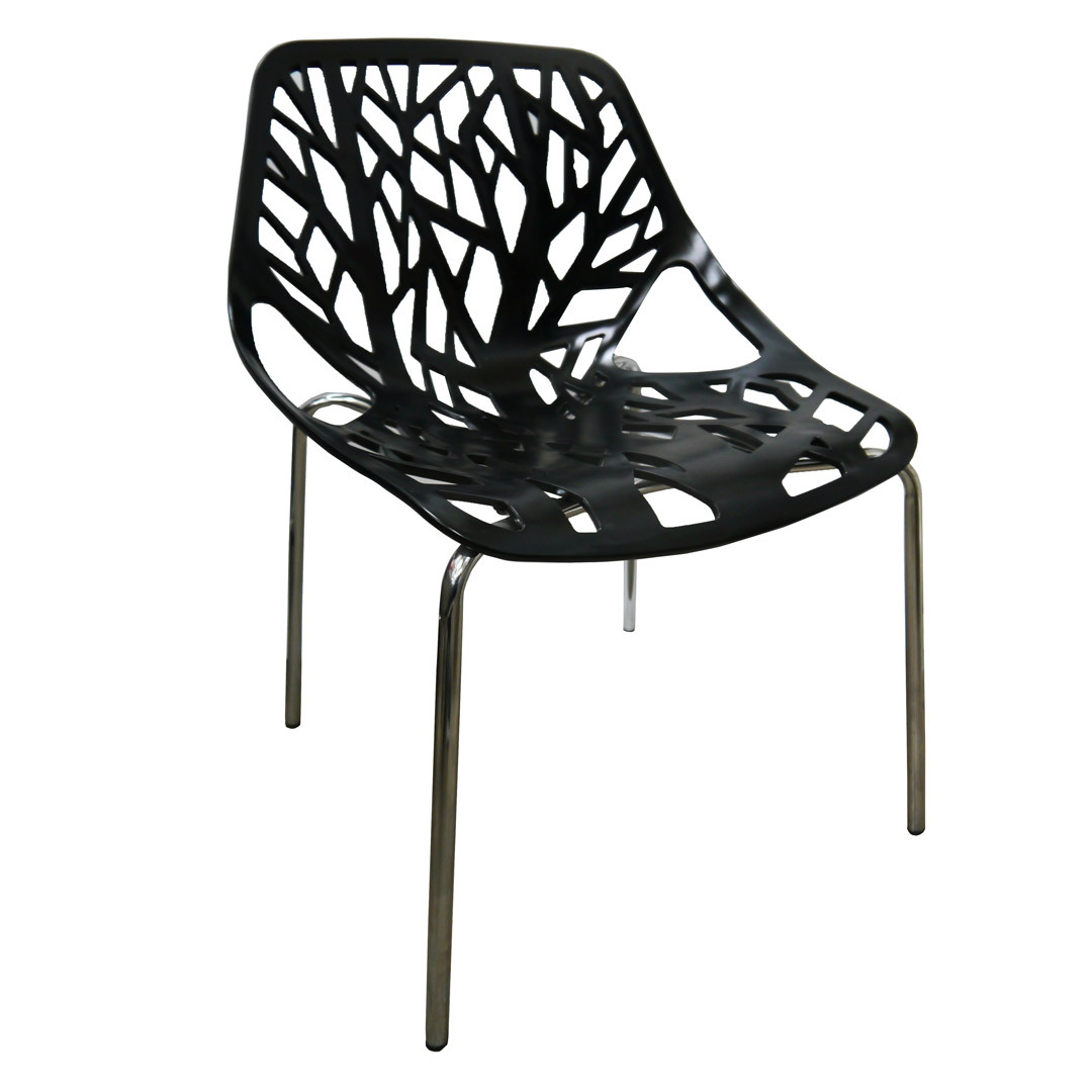 Willow Cafe Chair Replica Caprice Designer Dining Black