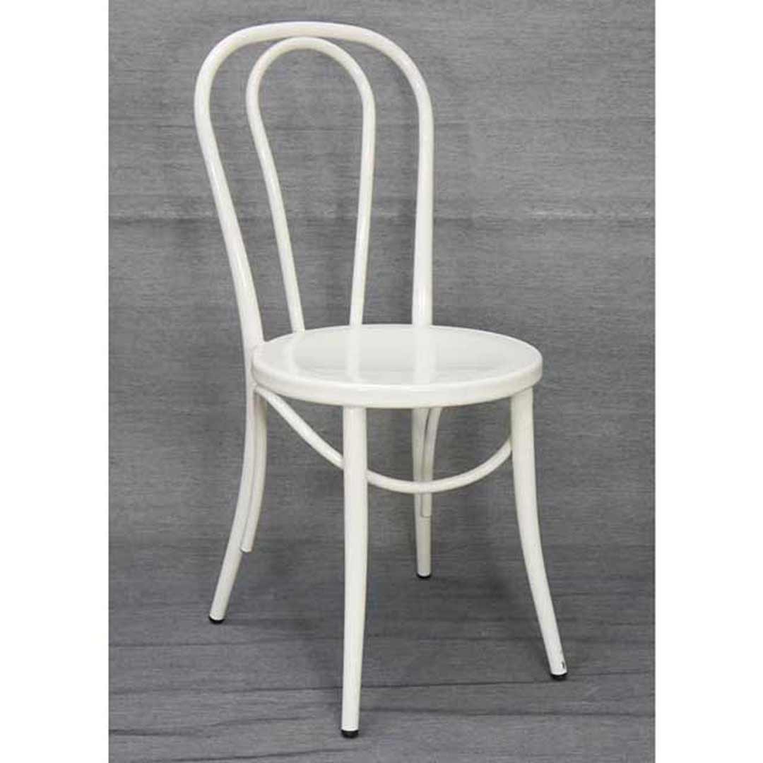 Metal Retro Dining Chair Replica Thonet No 18 Bentwood White