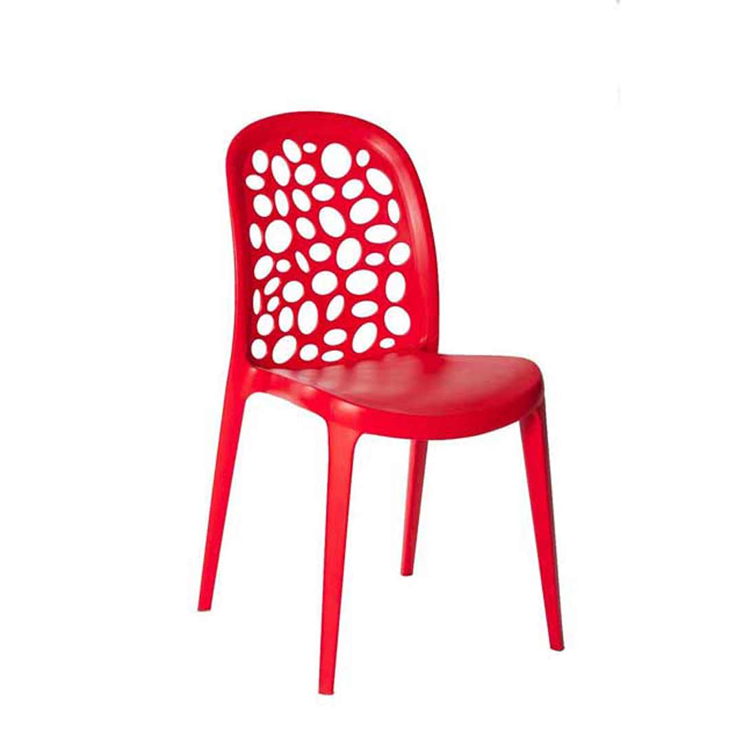 Grace Dining Chair Outdoor Stackable Red