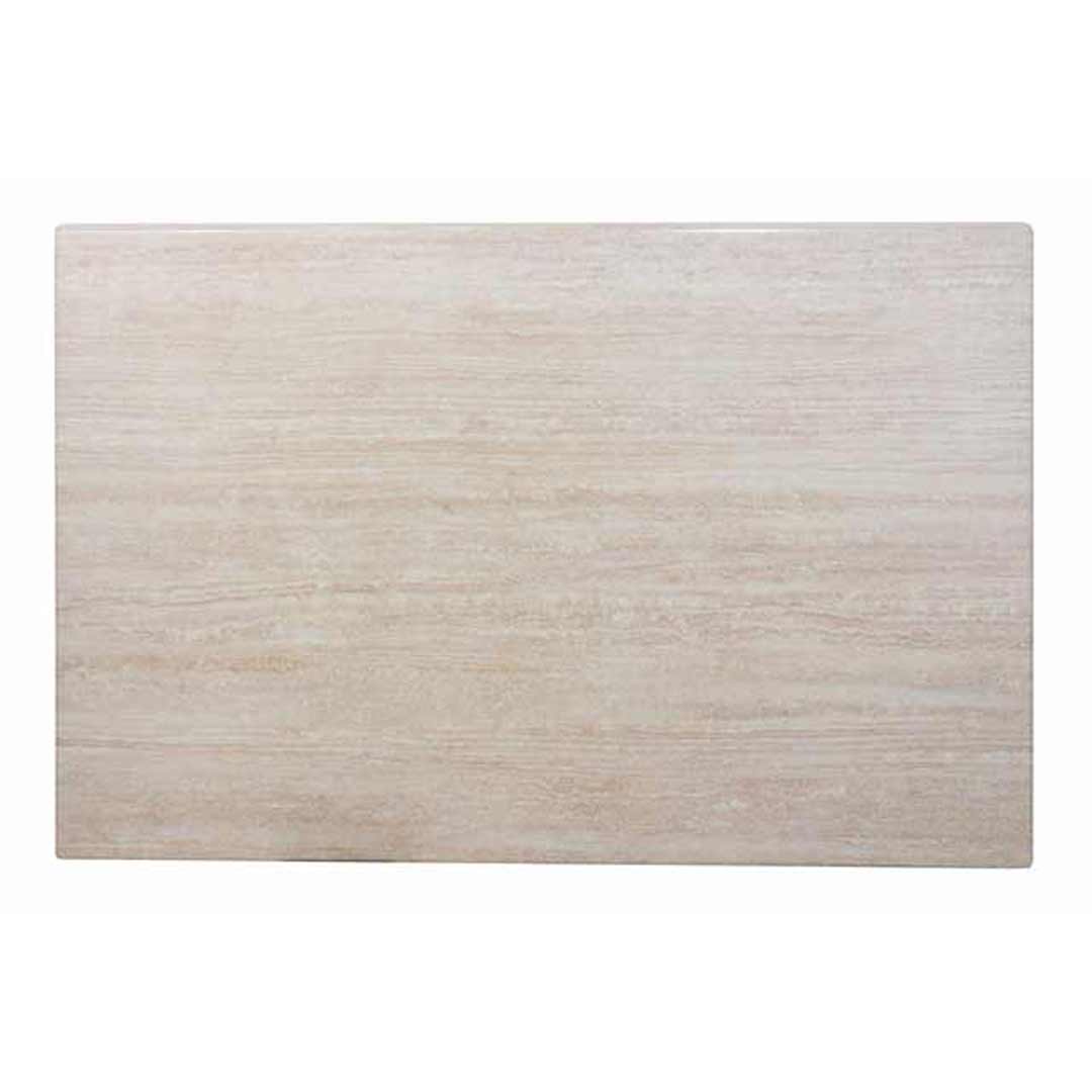 Modern Dining Outdoor Table Top Rectangular 1100mm x 700mm Commercial Marble Look Travertine