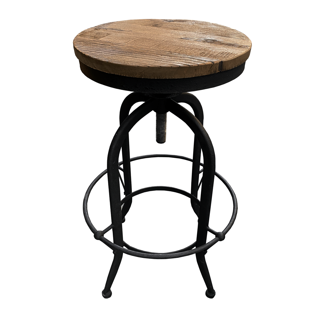 Ellie Mai Rustic Vintage Bar Swivel, French Country Bar Stools Swivel Wrought Iron