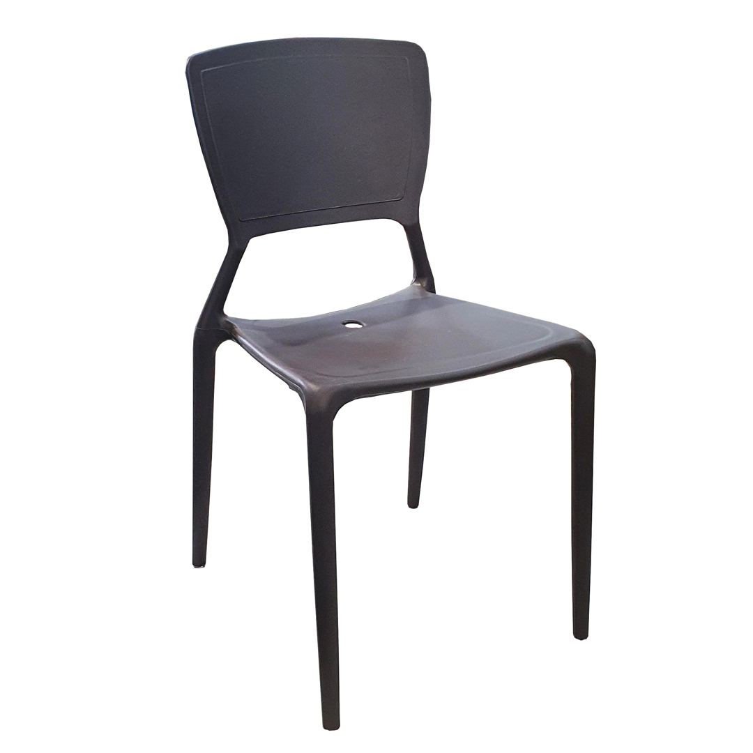 Cafe Chair Outdoor Plastic Stackable Restaurant Dining Chairs Replica Dondoli and Pocci Viento Chocolate 