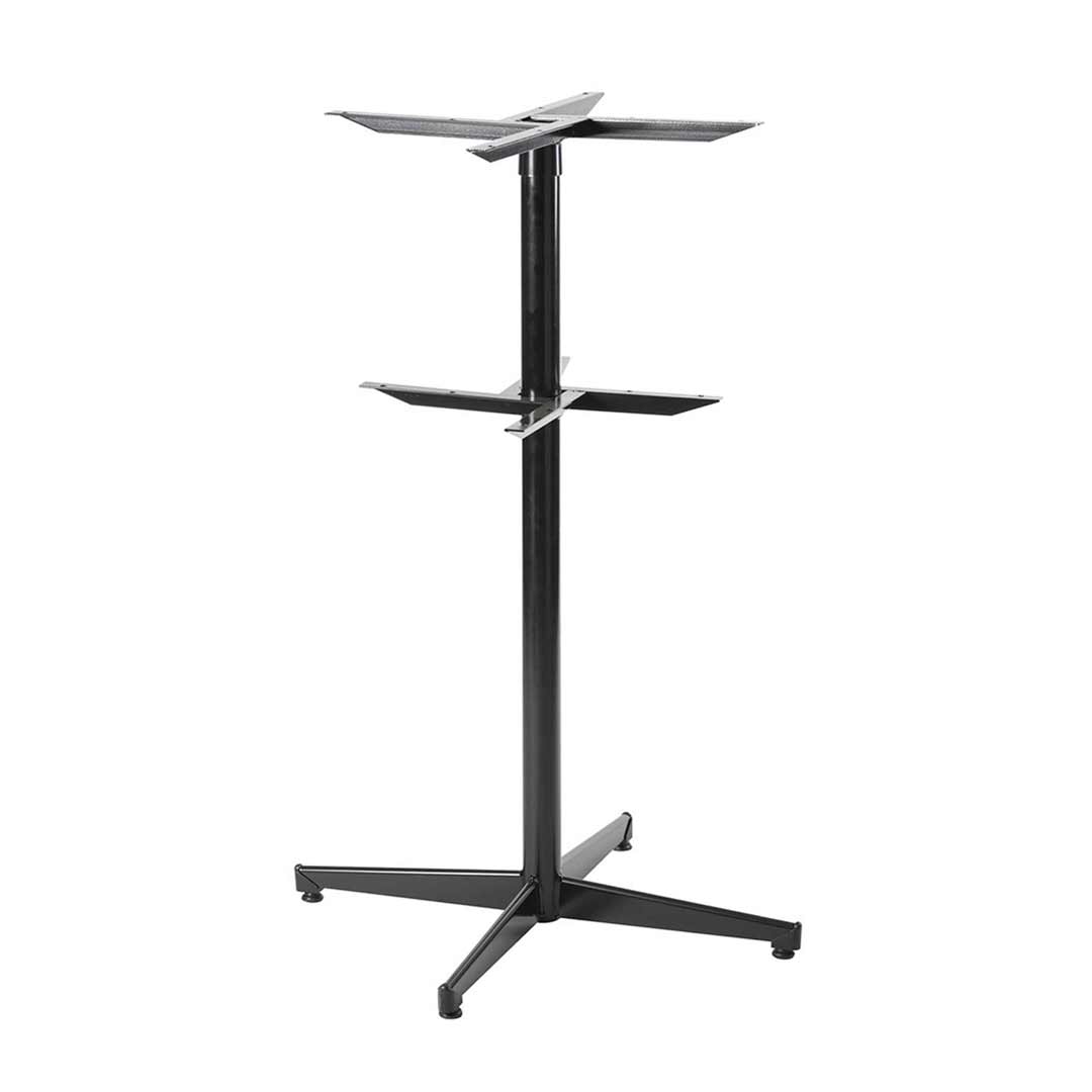 Black Pedestal Powder Coated Table Base Bar High Legs 1050mm H
