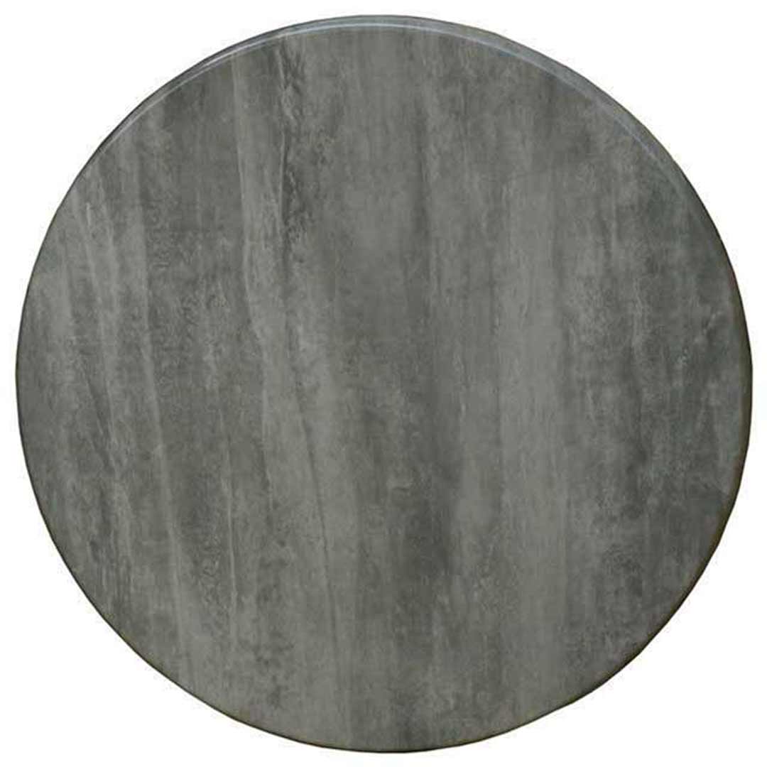 Modern Table Top Cafe Antiscratch UV Round 700mm Commercial Cement