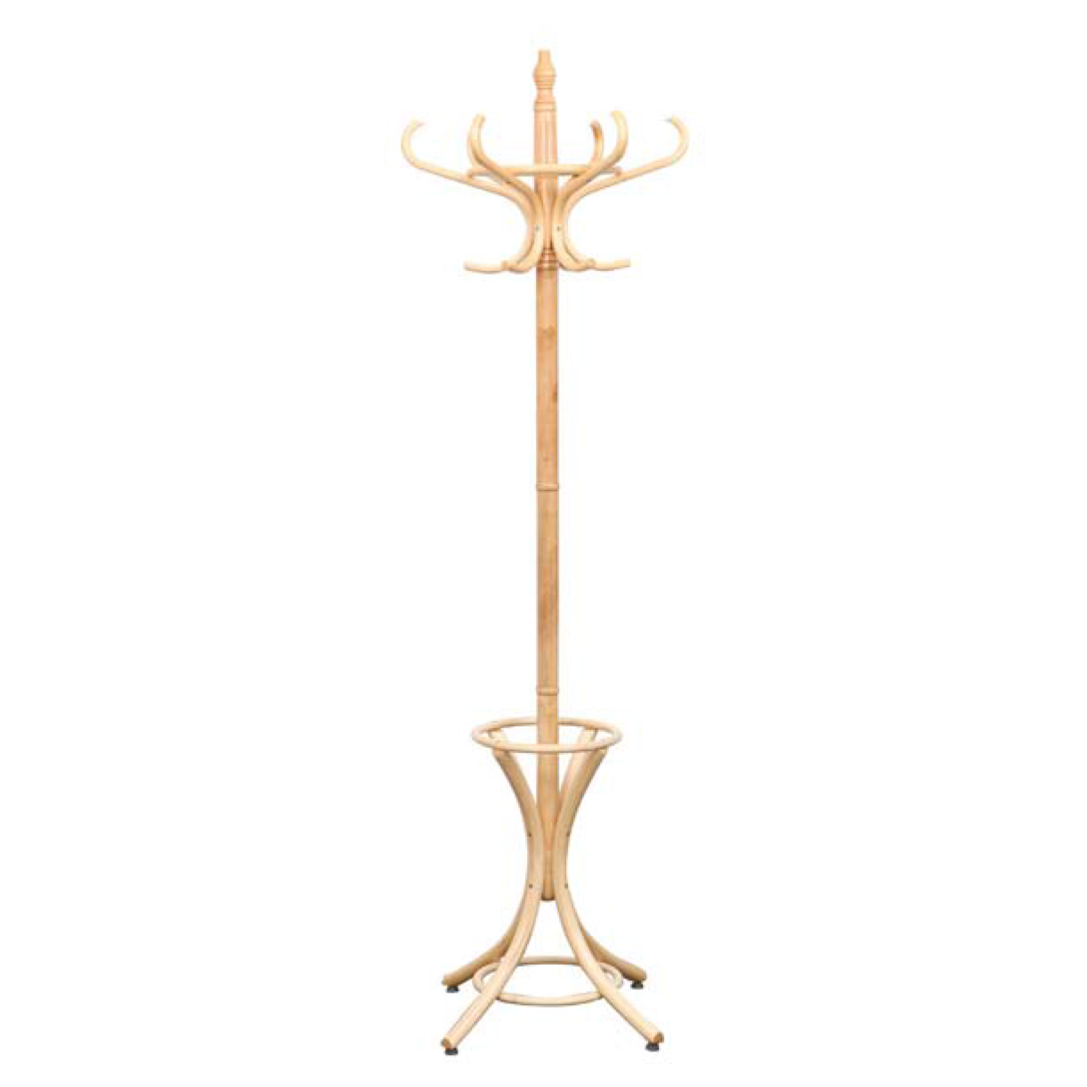 Bentwood Hat And Coat Stand Hatstand, Wooden Coat Stand With Umbrella Holder