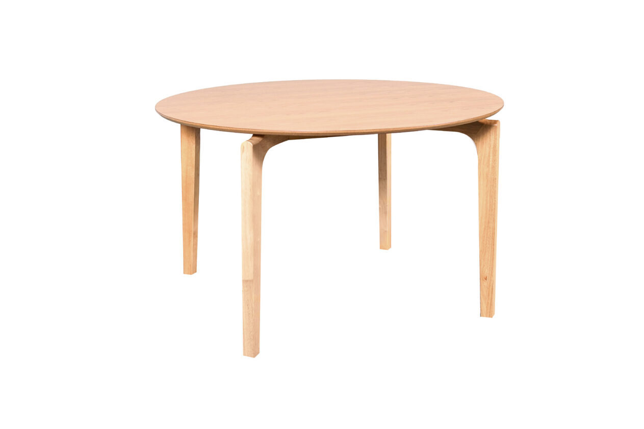 Nordic 1200mm Round Dining Table Scandinavian Design Natural