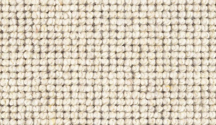 Godfrey Hirst Hycraft Carpets 4m Loop Pile 100% Wool Carpet Flooring Pebble Grid Calcite