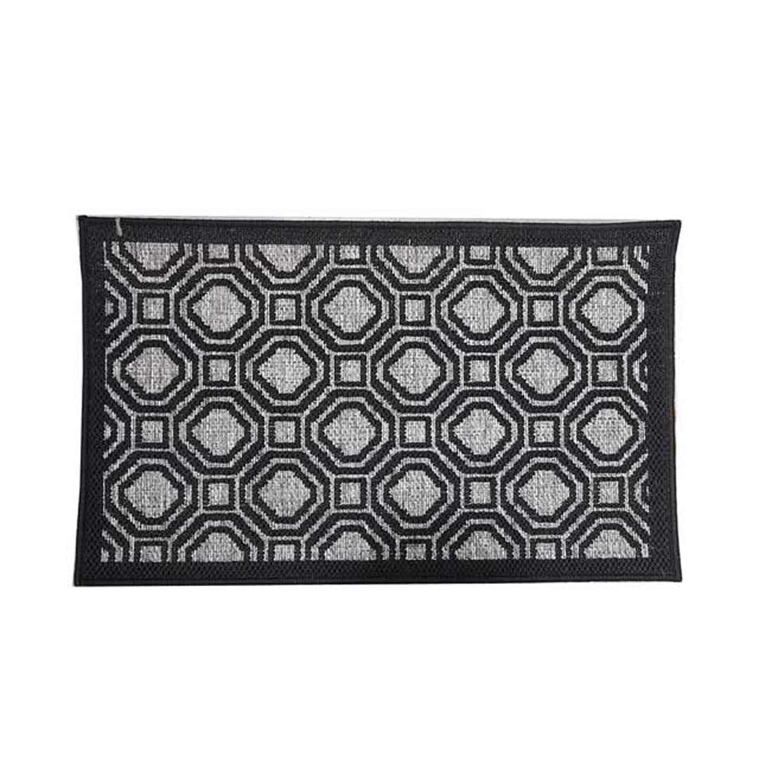 Seaspray Indoor Kitchen Mat Rubber Backed Carpet Rug 57 x 90cm Hexagon