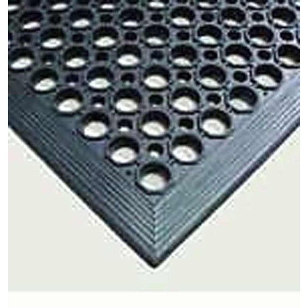 Safety Ring Industrial Rubber Mat 90cm x 150cm Wet Area with Large Drain Holes