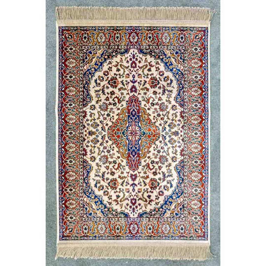 Italtex Rugs Art Silk Floor Carpet Rug 68cm x 105cm Chiraz Beige 9099-4
