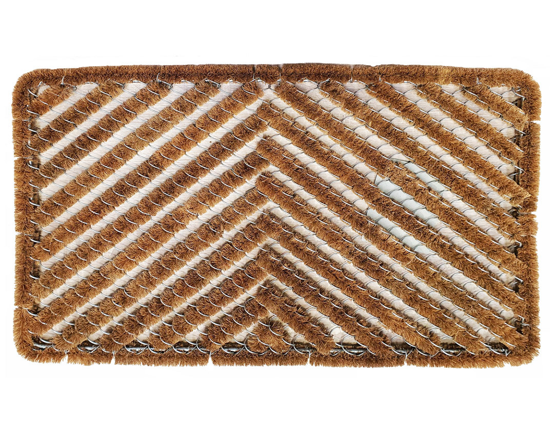 Bayliss Rugs Door Mat 50cm x 80cm Coir and Galvanised Wire Dirt Trapper