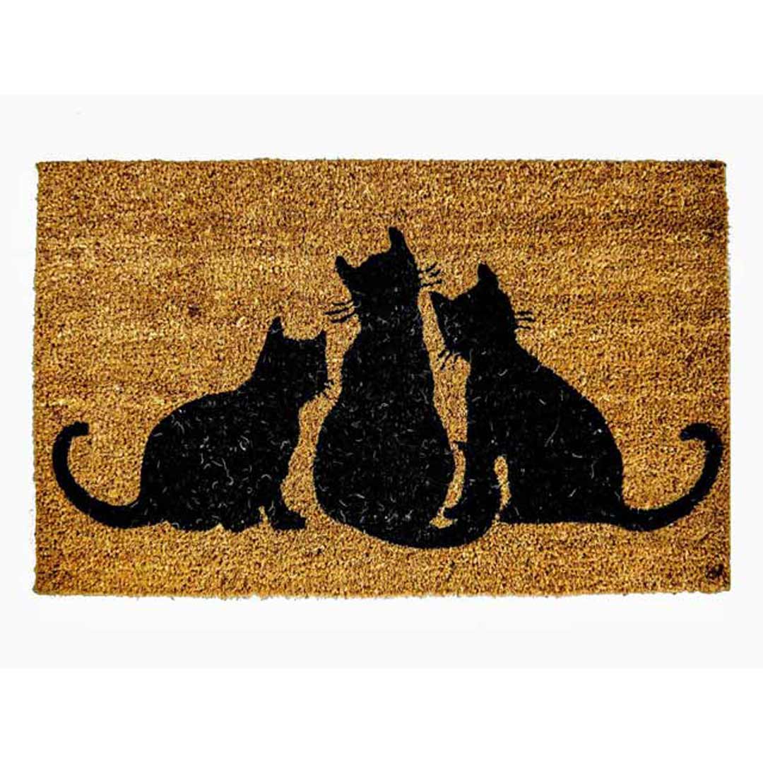 3 Cats Door Mat Entrance Mats Doormat 45cm x 75cm