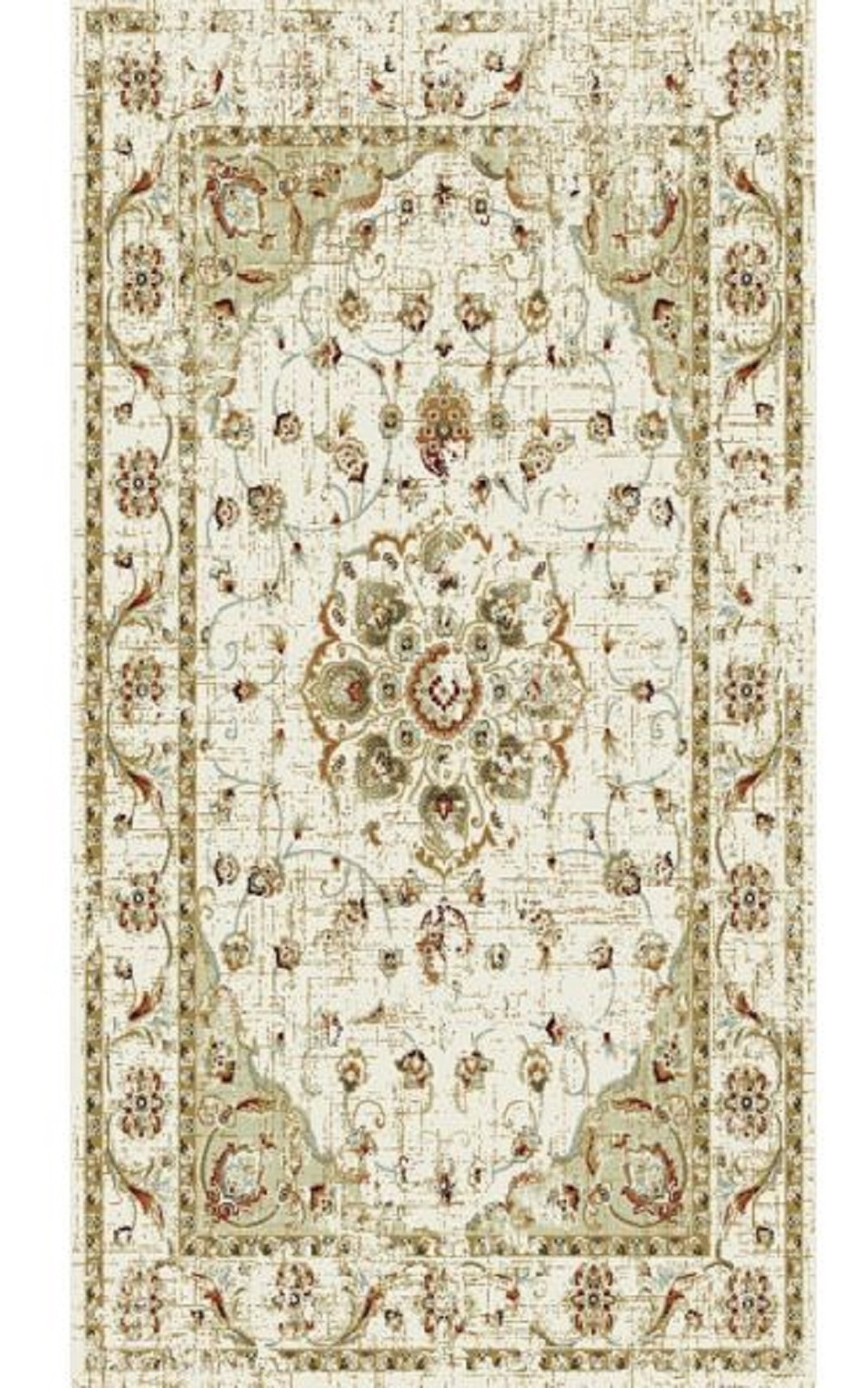 Mos Rugs Raffia Rug Heat Set Cut Poly 160cm x 230cm 1332 Ivory White