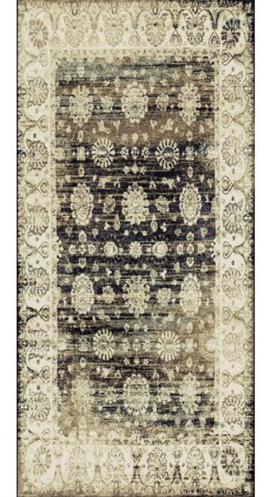 Mos Rugs Raffia Rug Heat Set Cut Poly 160cm x 230cm 2447 black