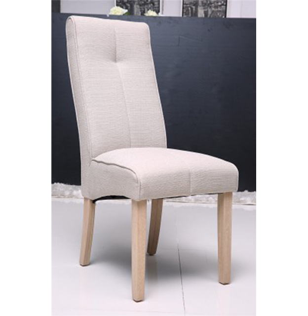 Tony Dining Chair Cream Linen Fabric, Wayfair Dining Chairs Oak Legs