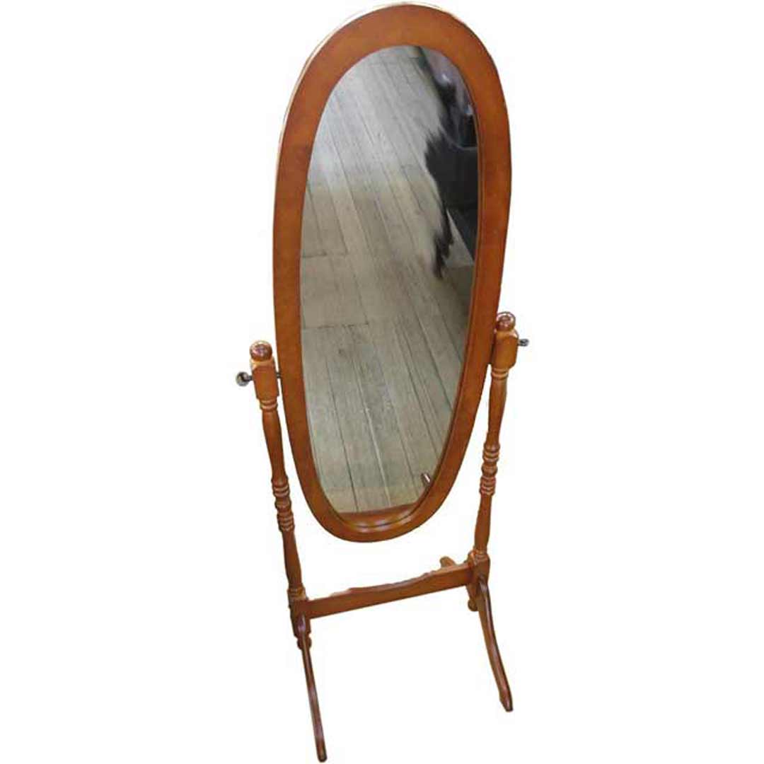 Cheval  Mirror Free Standing Dresser Antique Oak