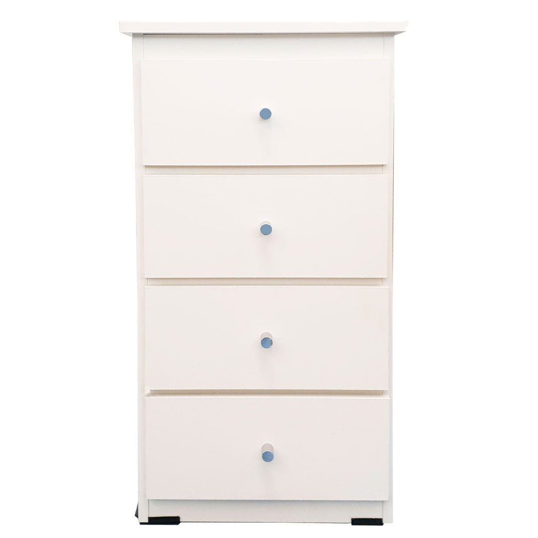 4 Drawer Chest of Drawers 420mm Wide Bedroom Clothes Storage Unit ...