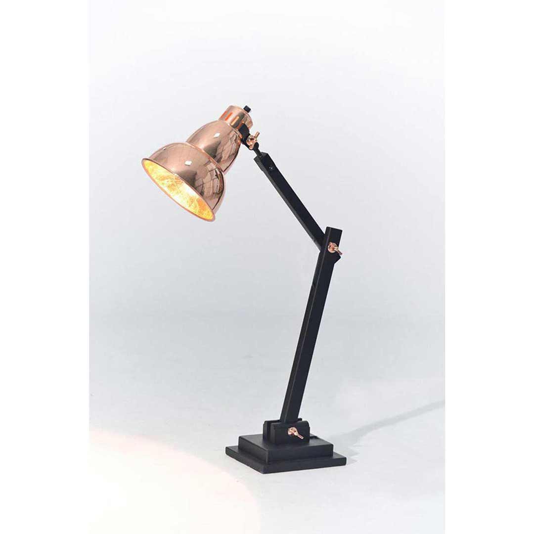 Oriental Table Lamp with Gold Gourd Shade 75102