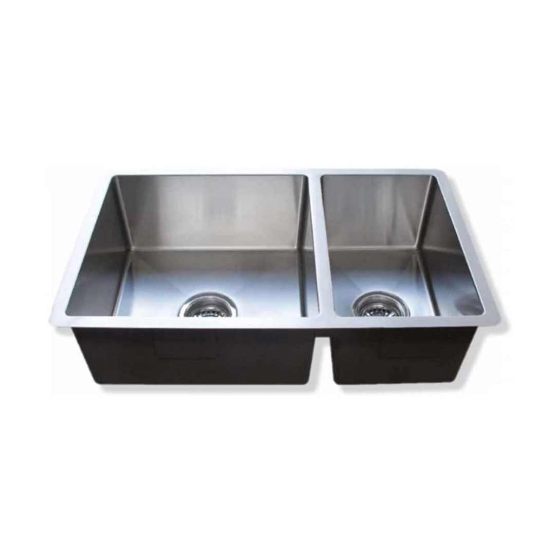 Castano Kitchen Sink Over & Under Mount Bar SS 1 & 1-4 Bowl 725x450x205 CBM11