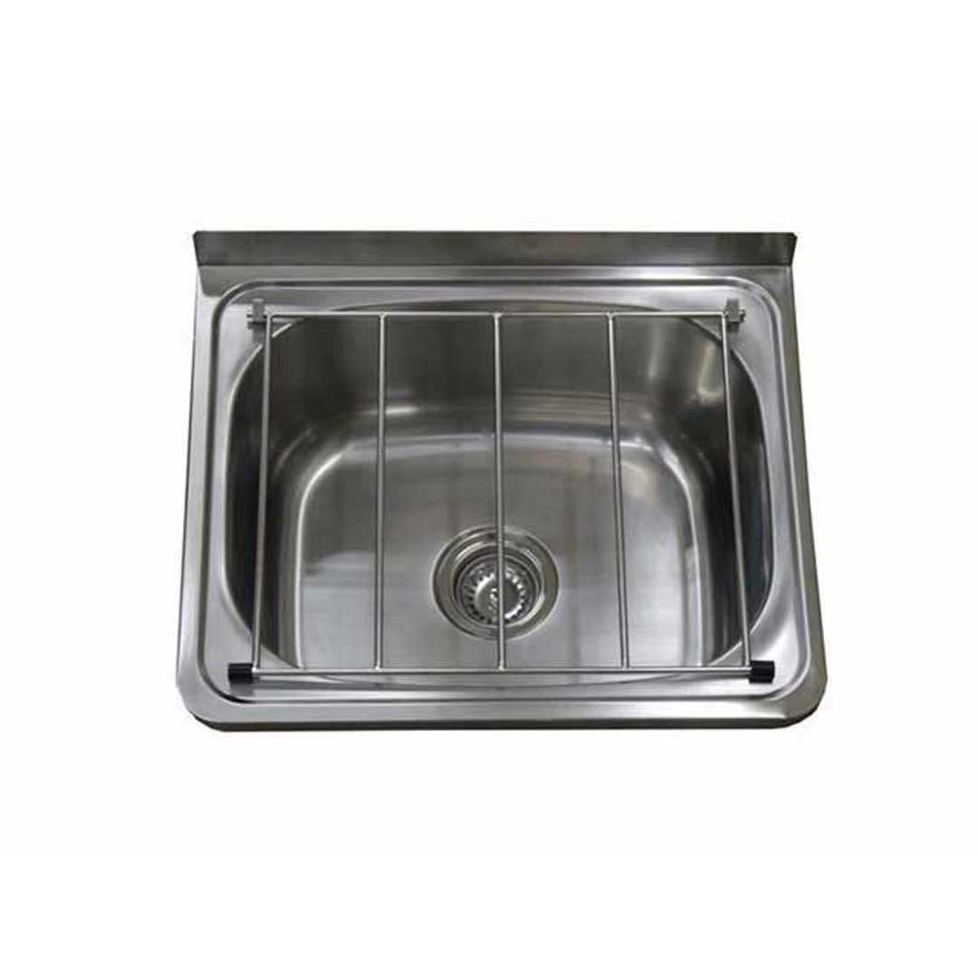 Cleaners Sink Stainless Steel Trough With Brackets Laundry
