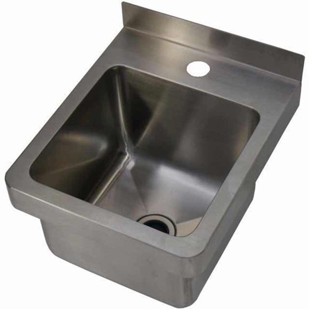 Wall Hung Basin Cafe Hand Wash Sink 300 x 355 x 200mm 12.5L Stainless Steel SS300WB