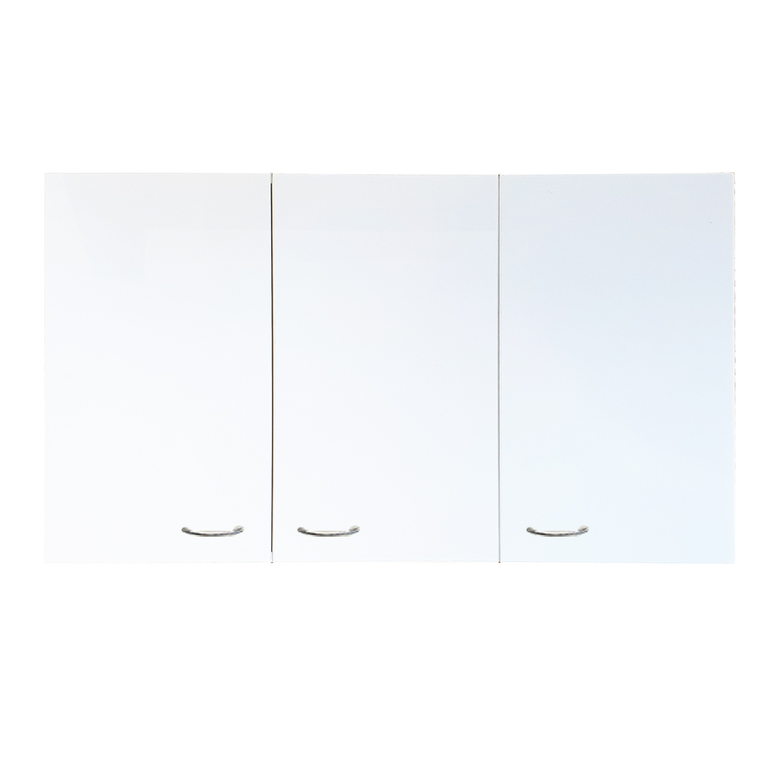 Wall Hung 1200mm wide Laundry Cupboard Overhead Kitchen CABINET Assembled with Shelf White