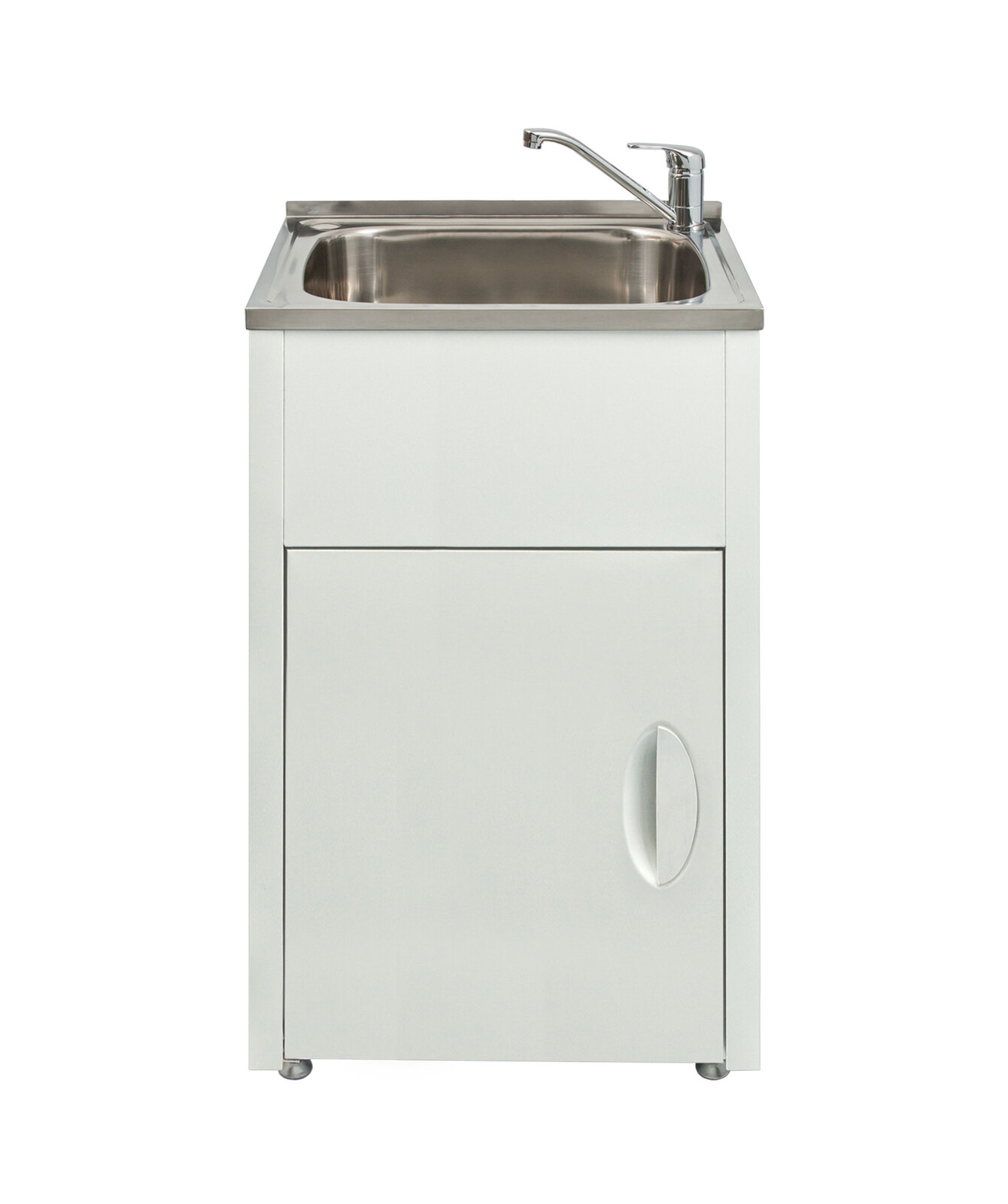 Seima 45L Laundry Cabinet Tub Sink Trough White Tilos 600B 191712