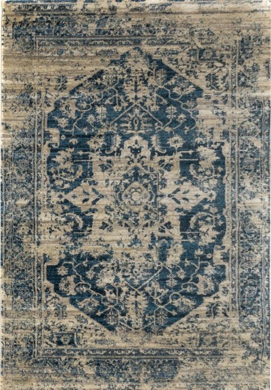 MOS Rugs Floor Area Rug RAFFIA 240 x 340 NAVY DRAF1805/NAVY