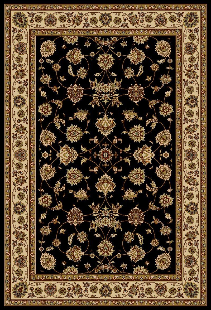 Mos Rugs Agrabah Rug Traditional Floor Area Carpet 200 x 280cm 173 Black CAGRABAH173-BLACK