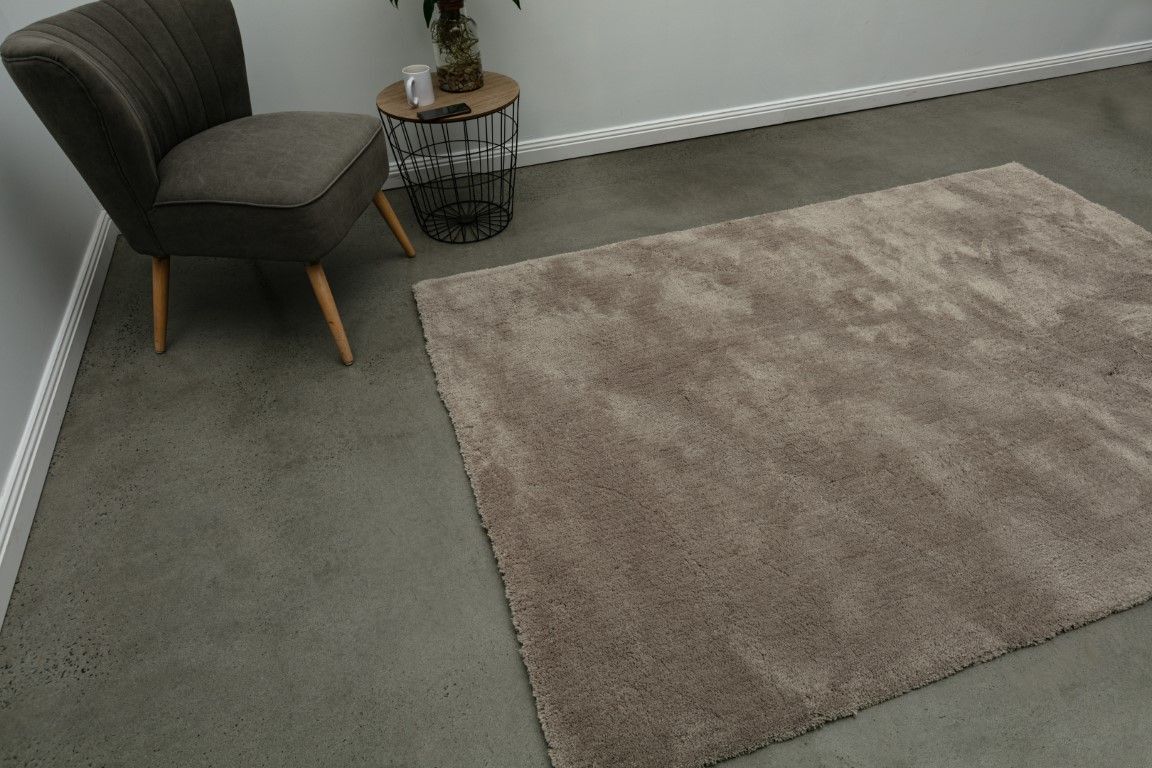 MOS Rugs Koko Shaggy Floor Area Rug Micro Fibre 200 x 290 Ecru CKOKO.ECRU