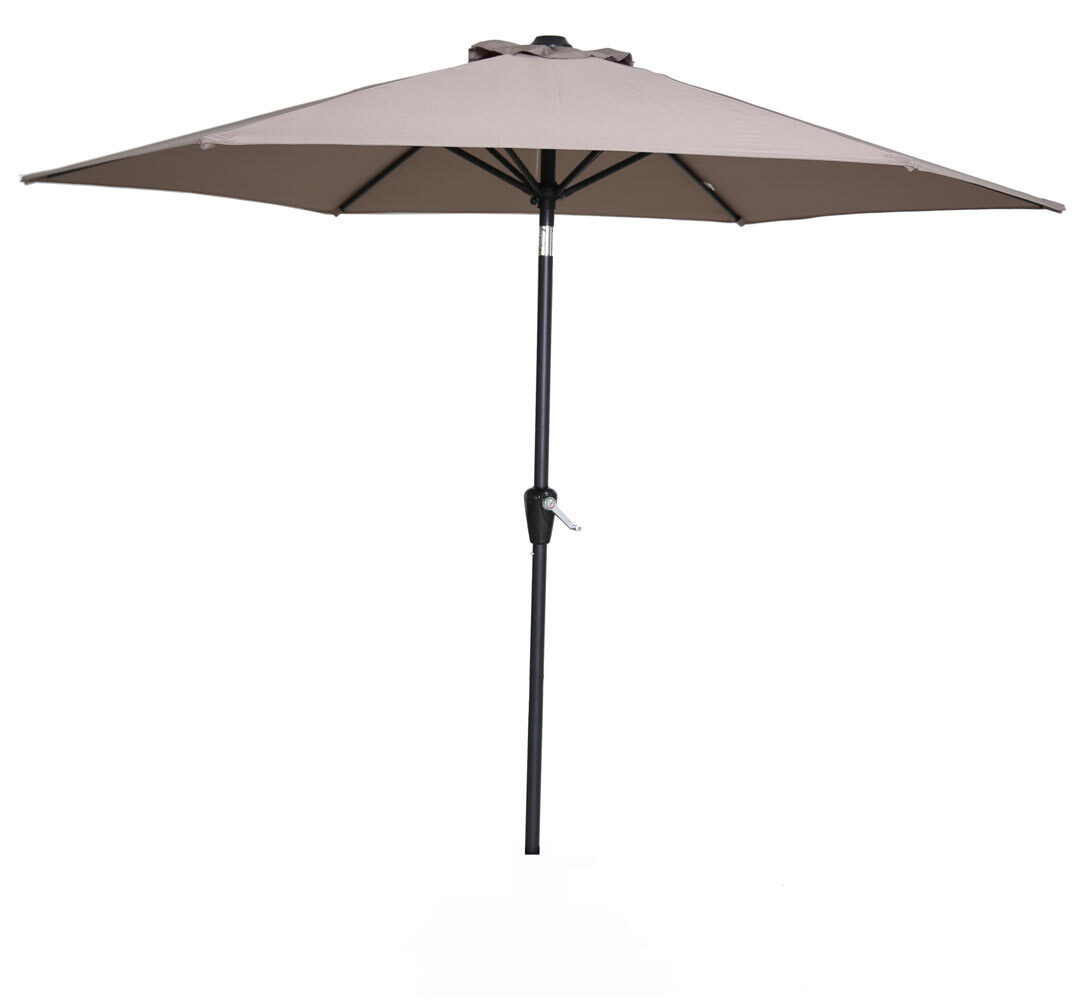 Gibson Taupe Hexagonal Tilt Outdoor Market Umbrella 2700mm