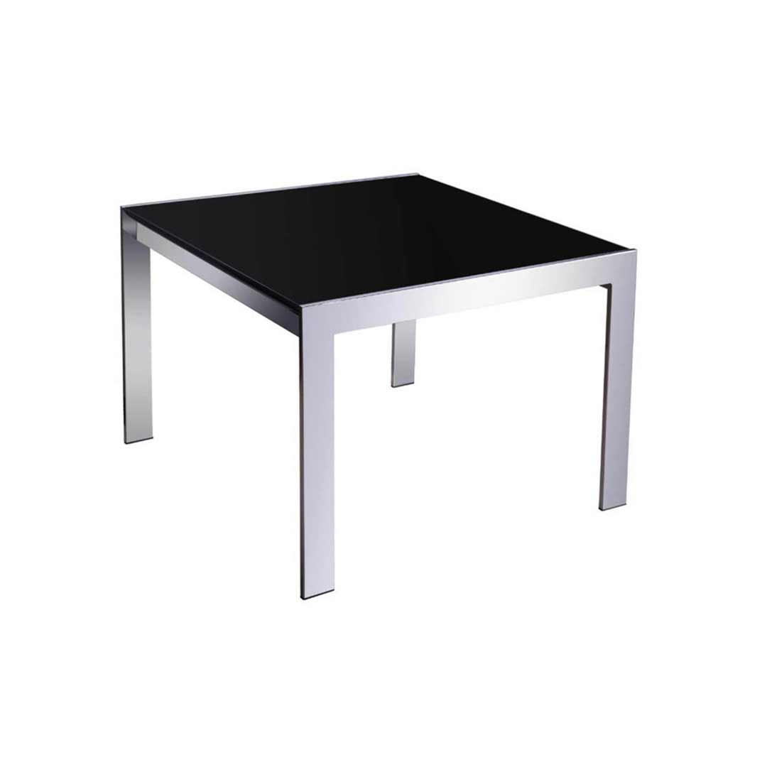Rapidline Coffee Table Glass and Chrome 600mm x 600mm Square