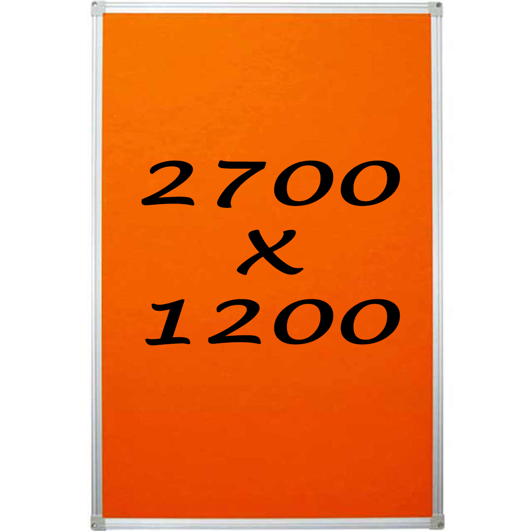 Whiteboards Direct Pin Board Felt Display Notice Pinboard 2700mm x 1200mm