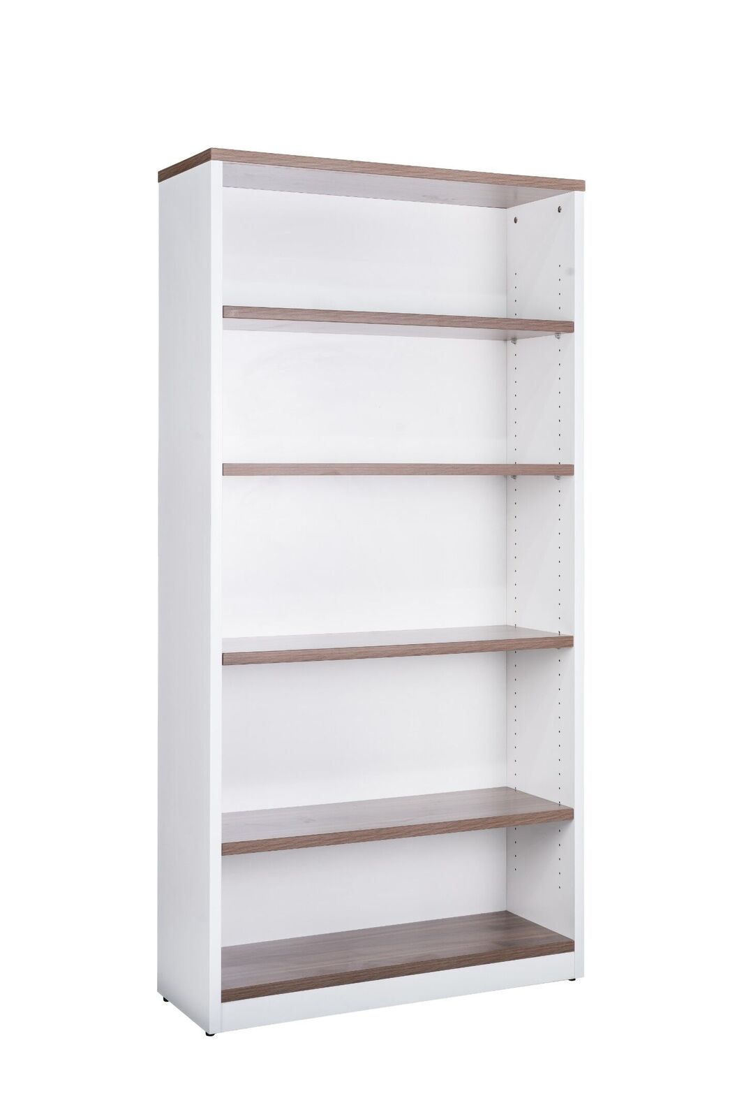 5 Shelf Bookcase Bookshelf Premier Office Furniture Shelving 1800mm H x 900mm W Casnan White