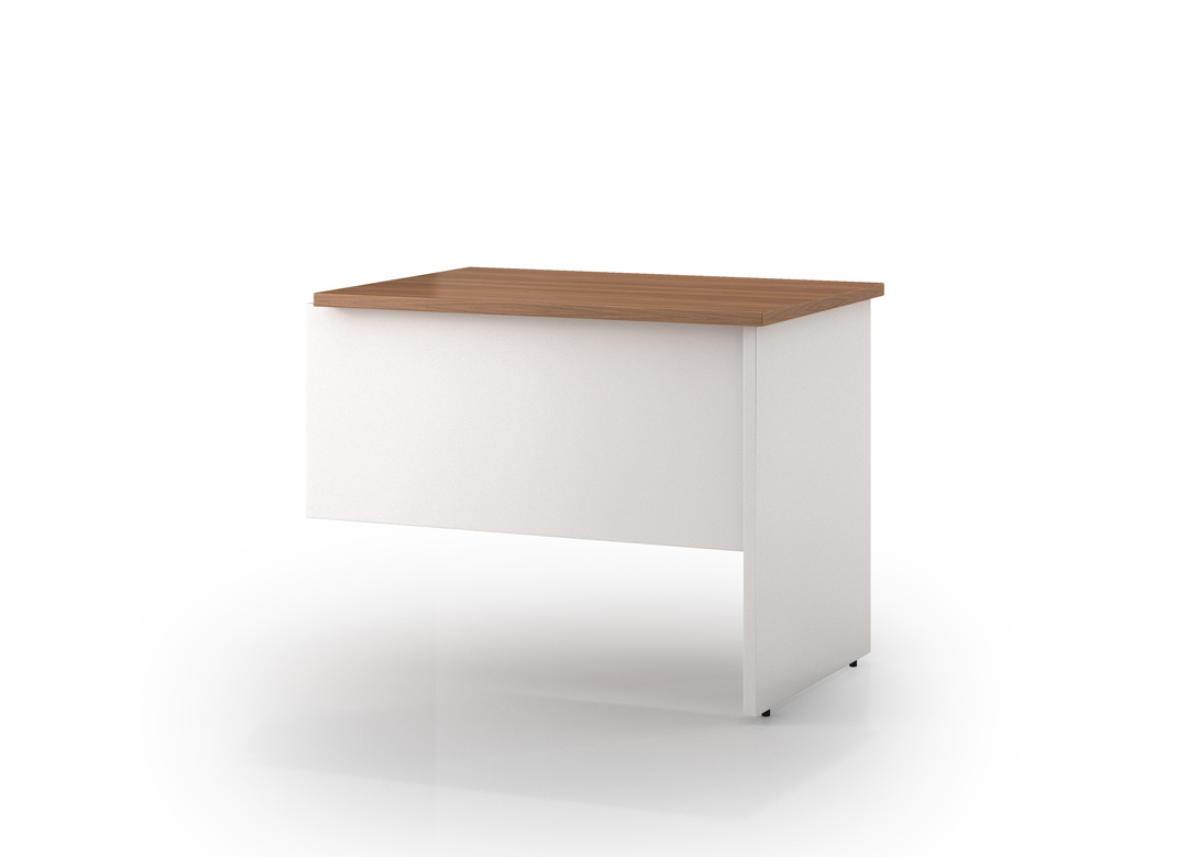 Office Desk Return Premier Writing Table Furniture Addition 900 x 600mm Virginia Walnut White