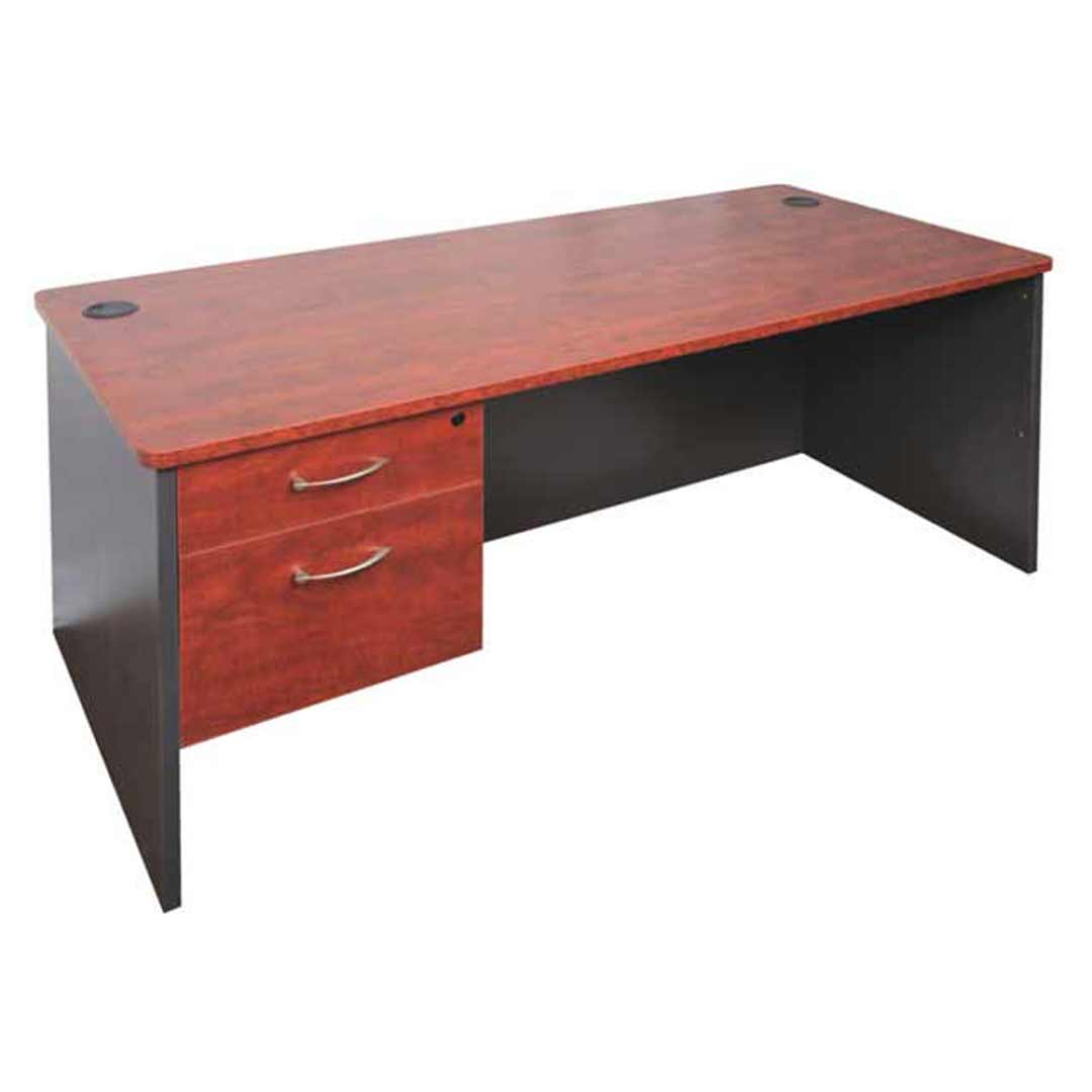 Rapidline Manager Open Desk Appletree and Ironstone Melamine 1500mm x