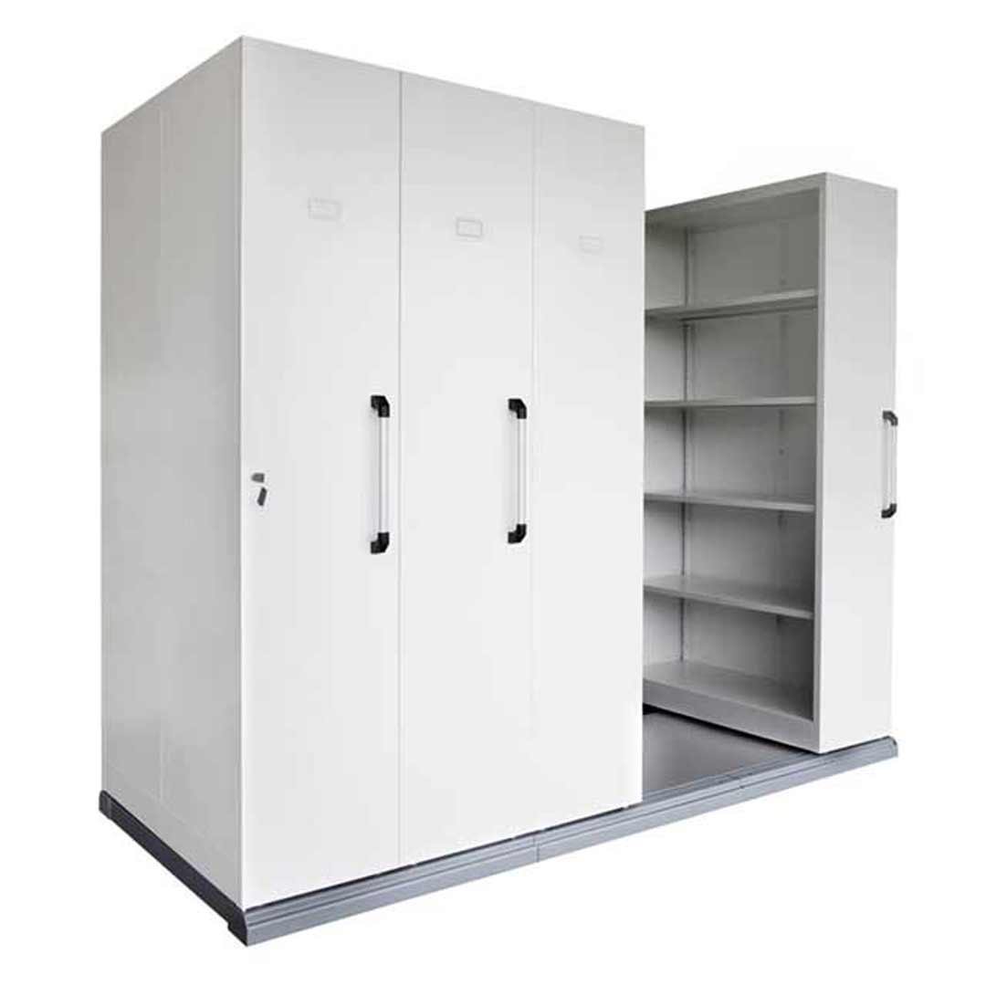Rapidline Compactus Portable Mobile Shelving 4 Bays Lockable Office