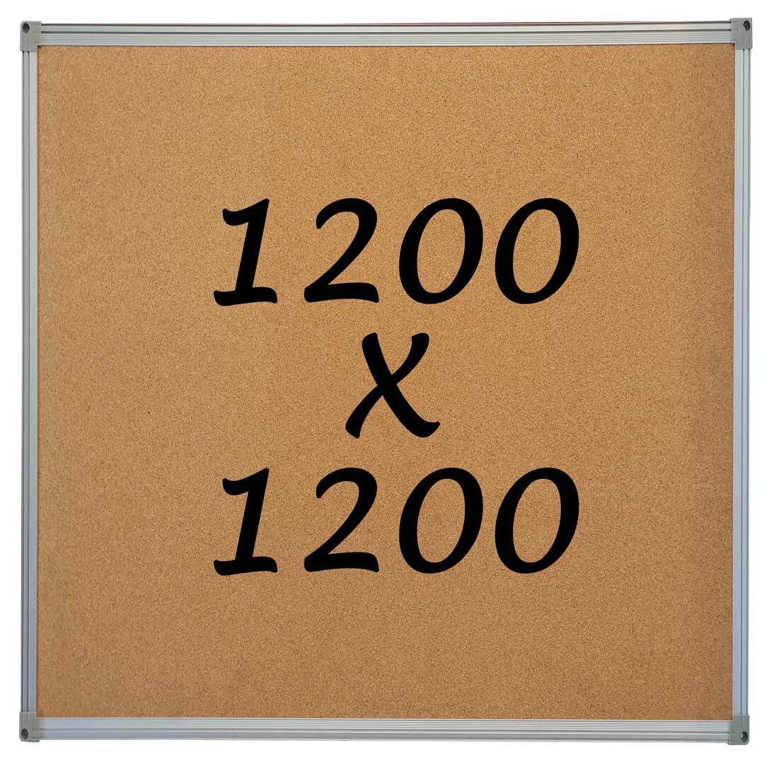 Corkboard Pin Board 1200mm x 1200mm Notice Board Pinnable Whiteboards Direct