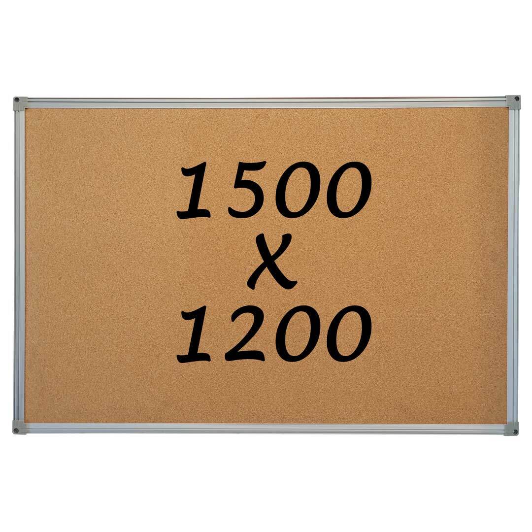 Corkboard Pin Board 1500mm x 1200mm Notice Board Pinnable Whiteboards Direct