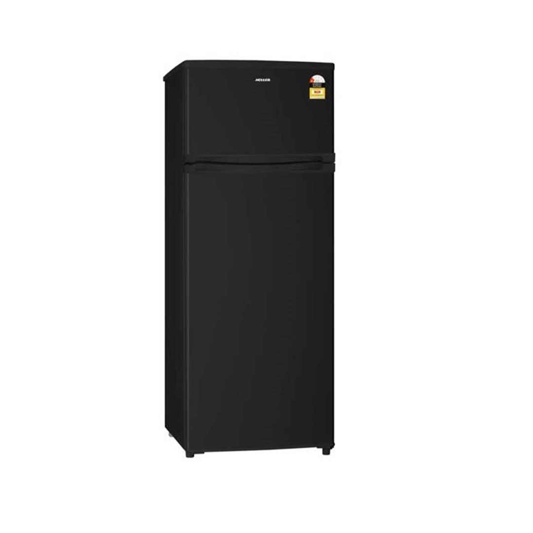 Heller Fridge Freezer Direct Cooling 206L 2Door Refrigerator Black FDHD22B